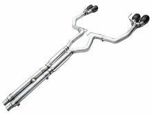 Load image into Gallery viewer, AWE 2024 Ford Mustang GT Fastback S650 RWD Track Edition Catback Exhaust w/ Quad Diamond Black Tips