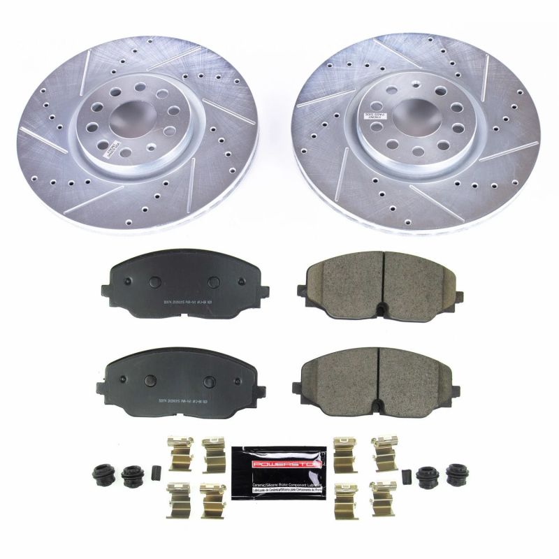 Power Stop 2018 Volkswagen Atlas Front Z23 Evolution Sport Brake Kit