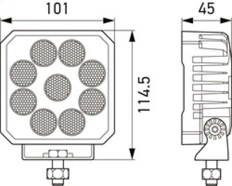 Hella ValueFit LED Work Light TS3000 LED MV CR LT