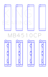 King Engine Bearings Nissan Vq40DE (Size +0.50mm) Main Bearing Set