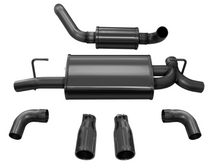 Load image into Gallery viewer, Corsa 2018-2024 Jeep Wrangler JL 2.5in Dual Rear Exit Black Tips Touring Axle-Back Exhaust