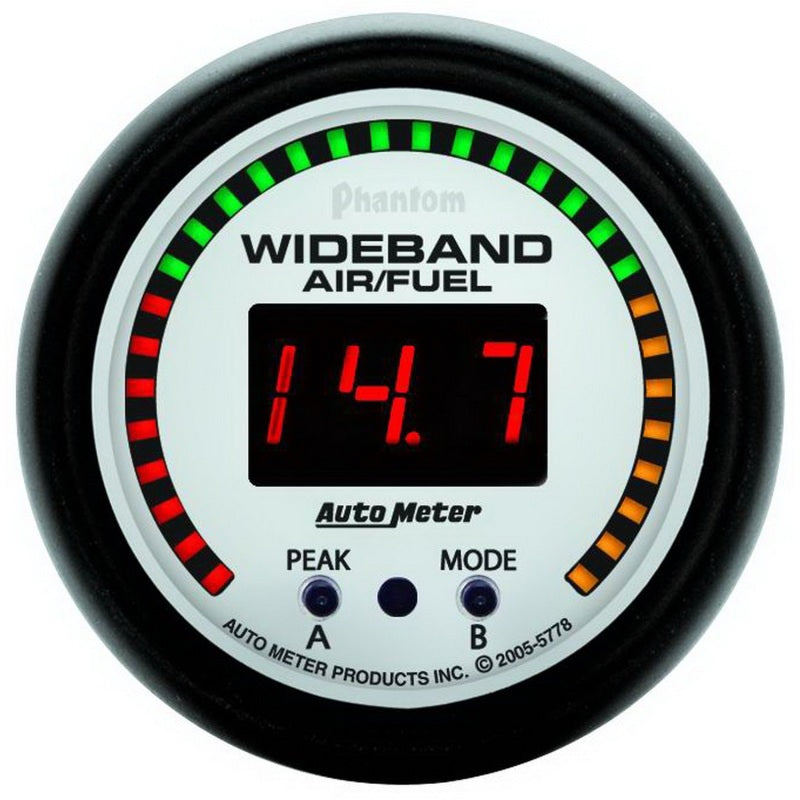 Autometer Phantom 52mm Wideband Air/Fuel Gauge