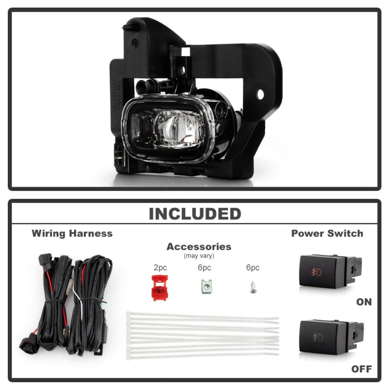 Spyder 22-24 Nissan Rogue (Excl Sport) OEM Full LED Fog Lights w/ Switch (FL-NR2021-LED-C)