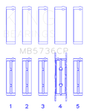King Engine Bearings Ford Powerstroke 6.0L/6.4L Diesel (Size +0.50mm) Crankshaft Main Bearing Set
