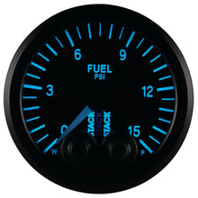 Load image into Gallery viewer, Autometer Stack 52mm 0-15 PSI 1/8in NPTF Male Pro-Control Fuel Pressure Gauge - Black