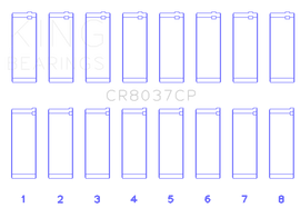 King Engine Bearings 01-09 GM Duramax 6.6L A Rod (Size STD) Connecting Rod Bearing Set