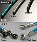 Project Mu Nissan Silvia S13 KS13 PS13 KPS13 Steel Green Brake Lines