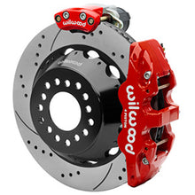 Load image into Gallery viewer, Wilwood AERO4 Big Brake Rear Electronic Parking Brake Kit - Red - Powder Coat Caliper - D/S Rotor