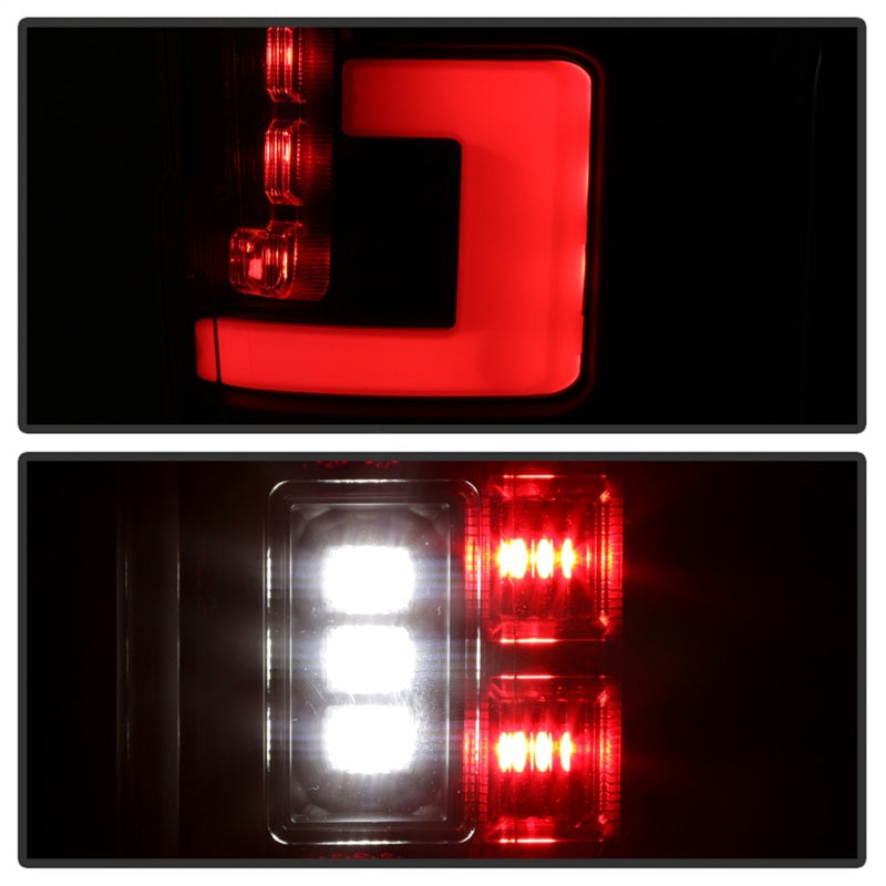 Spyder 17-18 Ford F250 (w/Blind Spot Sens./LED Model Only) LED Tail Lights-Blk ALT-YD-FS17BS-LED-BK