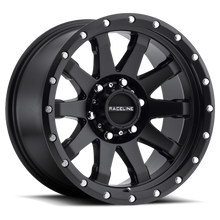 Load image into Gallery viewer, Raceline 934B Clutch 17x9in / 8x165.1 BP / -12mm Offset / 130.81mm Bore - Satin Black Wheel