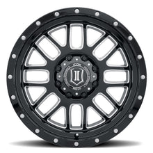 Load image into Gallery viewer, ICON Alpha 20x9 8x180 12mm Offset 5.5in BS Gloss Black Milled Spokes Wheel