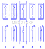 King Engine Bearings 03-05 Dodge Neon SRT4 2.4L (Size .025 Oversized) Performance Main Bearing Set