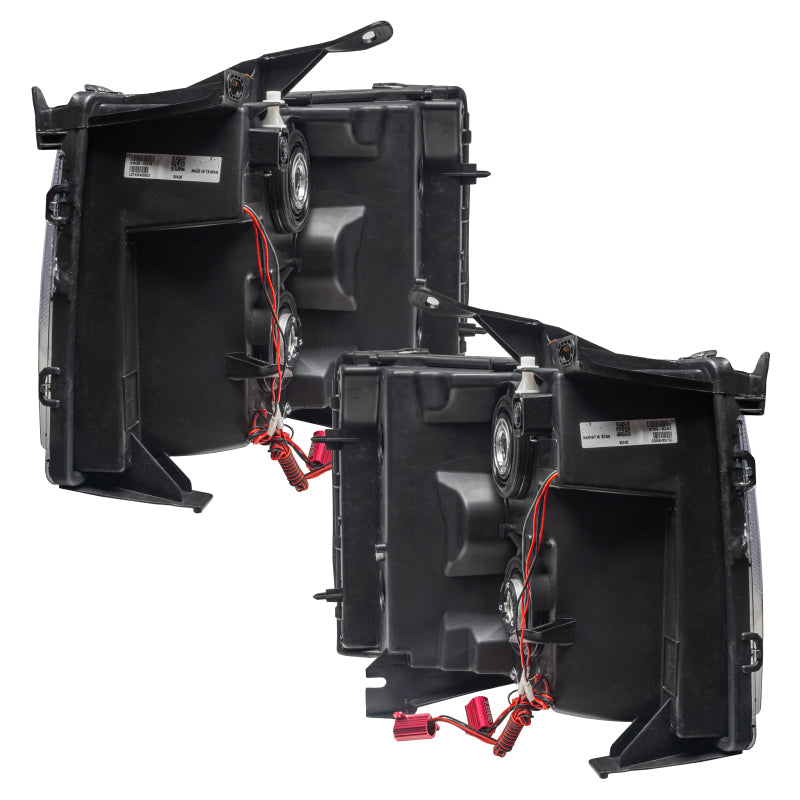 Oracle Lighting 07-13 Chevrolet Silverado Pre-Assembled LED Halo Headlights-Red