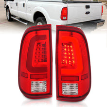 Load image into Gallery viewer, ANZO 2008-2016 Ford F-250 LED Taillights Chrome Housing Red/Clear Lens (Pair)