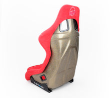 Load image into Gallery viewer, NRG FRP Bucket Seat ULTRA Edition - Large (Red Alcantara/Gold Glitter Back)