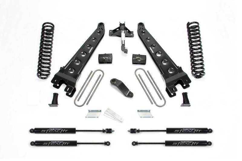 Fabtech 2017 Ford F450/F550 4WD Diesel 6in Rad Arm Sys w/Coils & Stealth