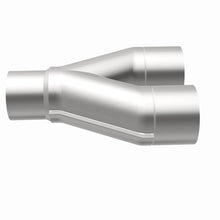 Load image into Gallery viewer, MagnaFlow Universal Trans Y-Pipe All SS 4inch (Dual) 3.5inch (Single) x 13inch (Overall)