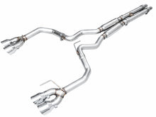 Load image into Gallery viewer, AWE 2024 Ford Mustang GT Fastback S650 RWD Track Edition Catback Exhaust w/ Quad Chrome Silver Tips
