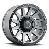 ICON Compression HD 18x9 8x6.5 12mm Offset 5.5in BS Titanium Wheel