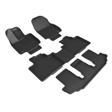 Load image into Gallery viewer, 3D MAXider 20-23 Toyota Highlander Hybrid Kagu Black Floor Mat - Row 1/2/3