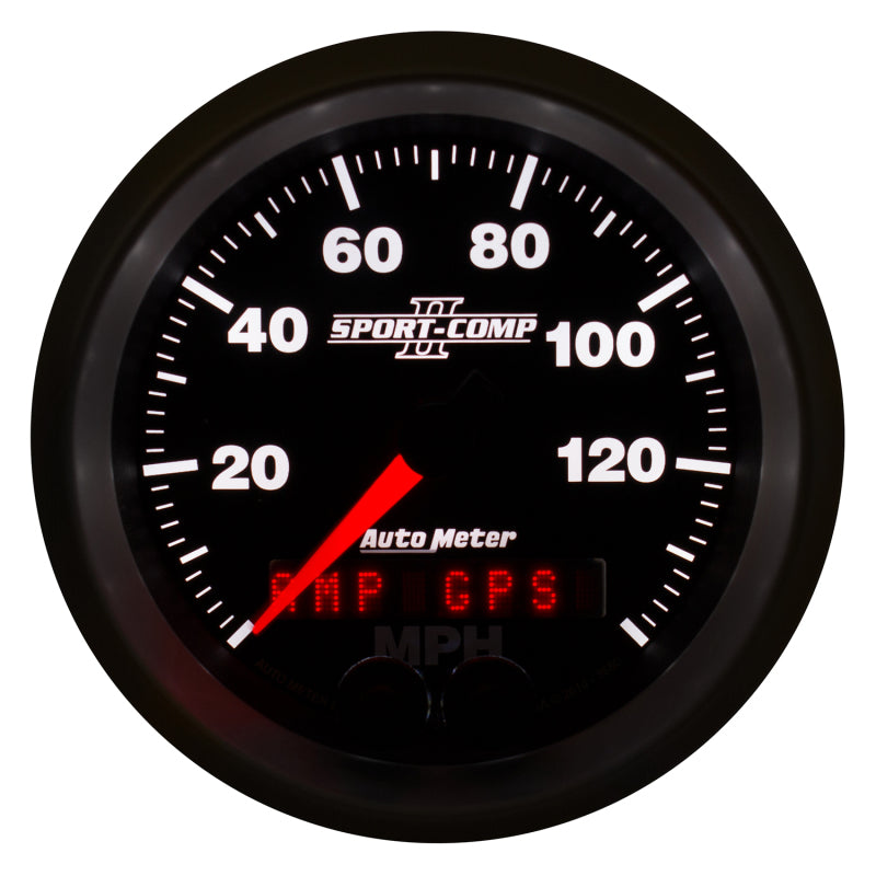 Autometer Sport-Comp II 3-3/8in 0-140MPH In-Dash Electronic GPS Programmable Speedometer