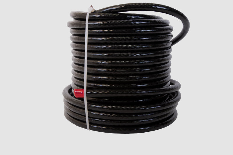 Aeromotive PTFE SS Braided Fuel Hose - Black Jacketed - AN-06 x 12ft