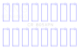 King Chrysler 273/277/301/303/313/318/326/340ci (Size STD) Performance Rod Bearing Set