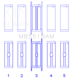 King Engine Bearings AMC / Jeep 390 & 401 (Undersize 0.20IN) Crankshaft Main Bearing Set