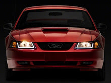 Load image into Gallery viewer, Raxiom 99-04 Ford Mustang Axial Series Headlights w/ LED Bar- Blk Housing (Clear Lens)