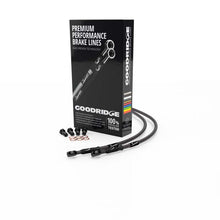 Load image into Gallery viewer, Goodridge 98-01 BMW R1100S (Non ABS) Carbon Front SS Brake Lines w/Black Fittings