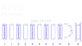 King Engine Bearings Performance Main Race Bearing Set - Size STD