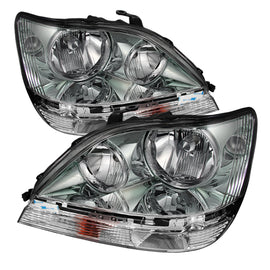 xTune Lexus Rx300 99-03 Halogen Only (Bulbs Not Included) OEM Style Headlights Chrome PRO-JH-LRX99-C