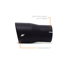 Load image into Gallery viewer, Mishimoto Clamo-On Single Wall Exhaust Tip 5in Outlet - Black