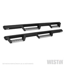 Load image into Gallery viewer, Westin 07-18 Jeep Wrangler JKU 4dr. HDX Stainless Drop Nerf Step Bars - Tex. Blk