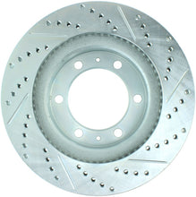 Load image into Gallery viewer, StopTech Select Sport 12-14 Toyota FJ Cruiser SportStop Slotted &amp; Drilled Front Right Rotor