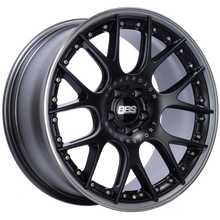 Load image into Gallery viewer, BBS CH-RII 20x9 5x112 ET30 Satin Black Center Platinum Lip SS Rim Prot Wheel -82mm PFS/Clip Req