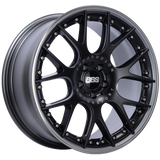 BBS CH-RII 20x9 5x112 ET30 Satin Black Center Platinum Lip SS Rim Prot Wheel -82mm PFS/Clip Req