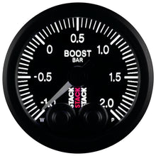 Load image into Gallery viewer, Autometer Stack 52mm -1 to +2 Bar (Incl T-Fitting) Pro-Control Boost Pressure Gauge - Black