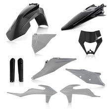 Load image into Gallery viewer, Acerbis 20-23 KTM 150-500 XCF-W/ XC-W-tpi/ EXC-tpi/ EXC-F Full Plastic Kit - Gray/Black