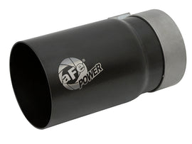 aFe MACH Force-Xp Universal Exhaust Tip 3-1/2 IN Inlet x 4 IN Outlet x 7 IN L Black Right Side Exit