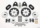 Wilwood Forged Dynalite Front Drag Kit Drilled Rotor 1965-1969 Mustang Disc & Drum Spindle