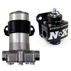 Nitrous Express Black Style Fuel Pump and Non Bypass Regulator Combo