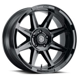 ICON Bandit 20x10 5x5 -24mm 4.5in BS 71.50mm Bore Gloss Black Wheel