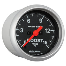 Load image into Gallery viewer, Autometer 2-1/16in 15PSI Boost Digital Stepper Motor Sport-Comp Gauge