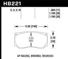 Load image into Gallery viewer, Hawk AP Racing/Wilwood ER-1 Motorsport Brake Pads