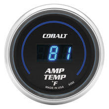 Load image into Gallery viewer, AutoMeter Gauge Stereo Amp Temperature 2-1/16in. 250 Deg. F Digital Cobalt