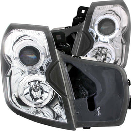 ANZO 2003-2007 Cadillac CTS Projector Headlights w/ Halo Chrome