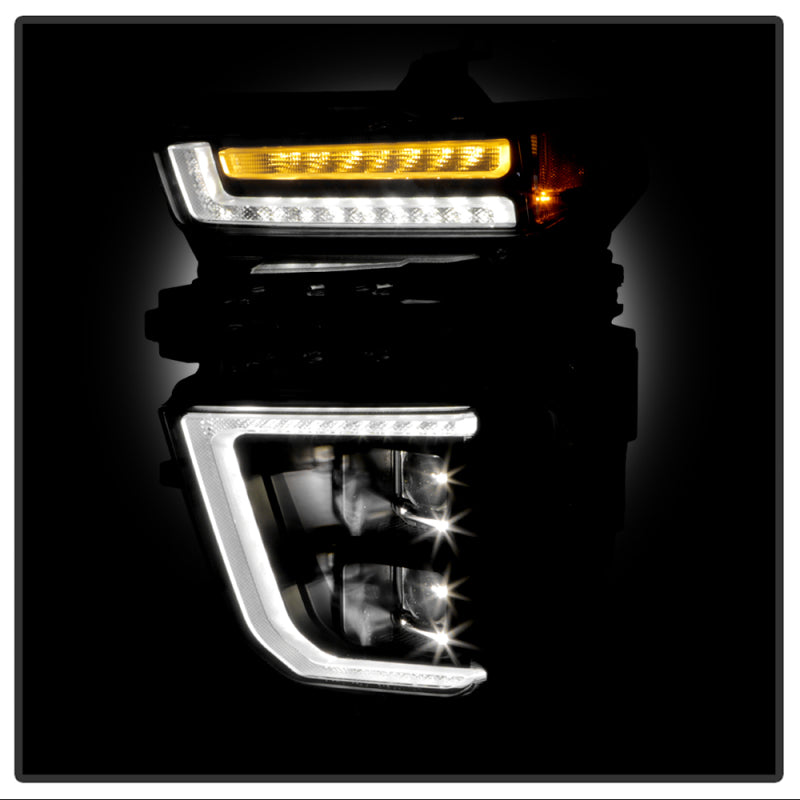 Spyder Chevy Silverado 20-23 HD 2500/3500 High-Power LED Module - Black (PRO-YD-CSHD20AP-SEQ-BK)