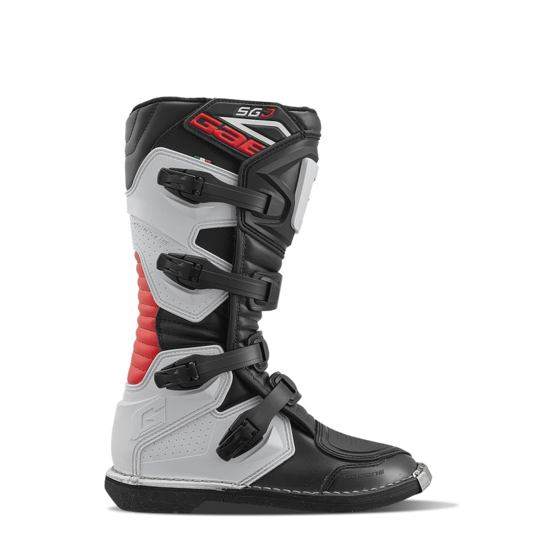 Gaerne SGJ Boot Black/White/Red Size Youth- 4