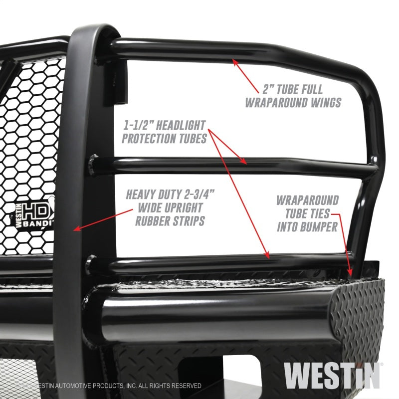 Westin/HDX Bandit 17-19 Ford F-250 / F-350 Front Bumper - Textured Black